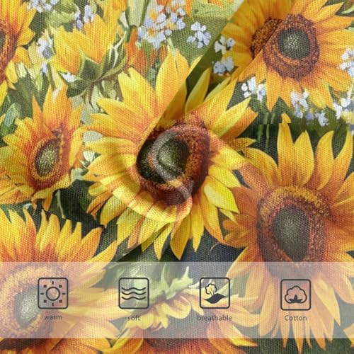 Retro Sunflower Toddler Girls Panties, Underwear Girls, 2T–8 Years3