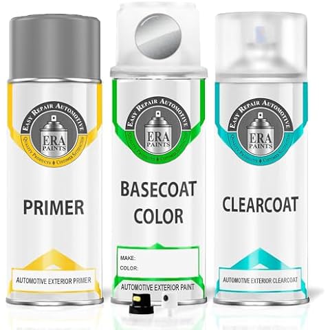 ERA Paints 1D6 - Silver Sky Metallic for TOYOTA Exact Match Automotive Touch Up Paint Spray - Premium Kit Cover