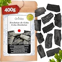 ORINKO Japanischer Kishu Binchotan Bio 400 g – Aktivkohlefilter Wasser aus Wakayama-Ubame-Eiche – Natürliche Wasserreinigung für Karaffen