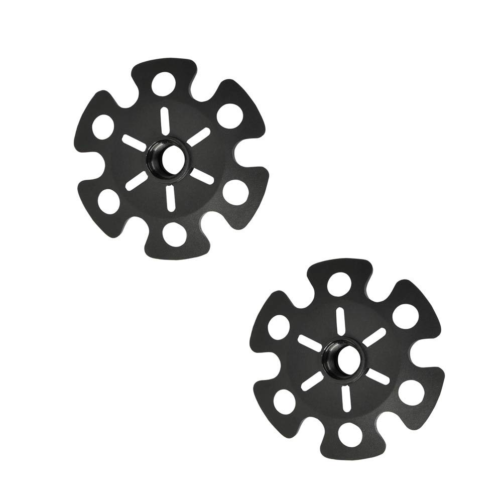 AceCamp 2634 Snowflake Replacement Trekking Baskets (2 Pack), Black