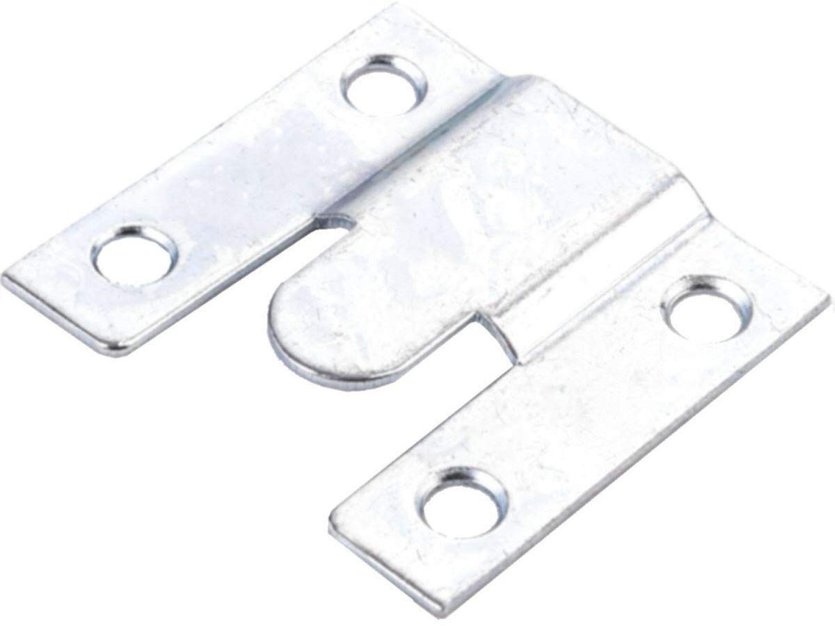 Dzina Bzp Finish Interlocking Sofa Connectors Standard Flush Mount, 35 X 35Mm (1.3/8 Inch), Pack Of 10