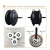 ZYXU 24V 250W Electric Bike Conversion Kit, Front Wheel Electric Bicycle Motor 16" 20" 24" 26" 27.5" 28" 29" 700C Conversion Kit, with LCD6 Display E-Bike Conversion Kit,28" #3