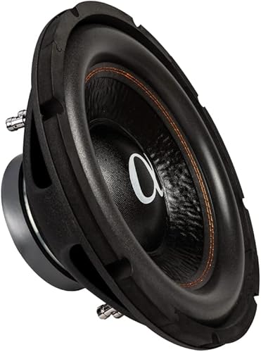 Alphasonik ASW12D AS Series 12 pulgadas 1200 vatios máx.  400 vatios RMS Dual 4 Ohm subwoofer para coche con sello cesta de acero con imán de