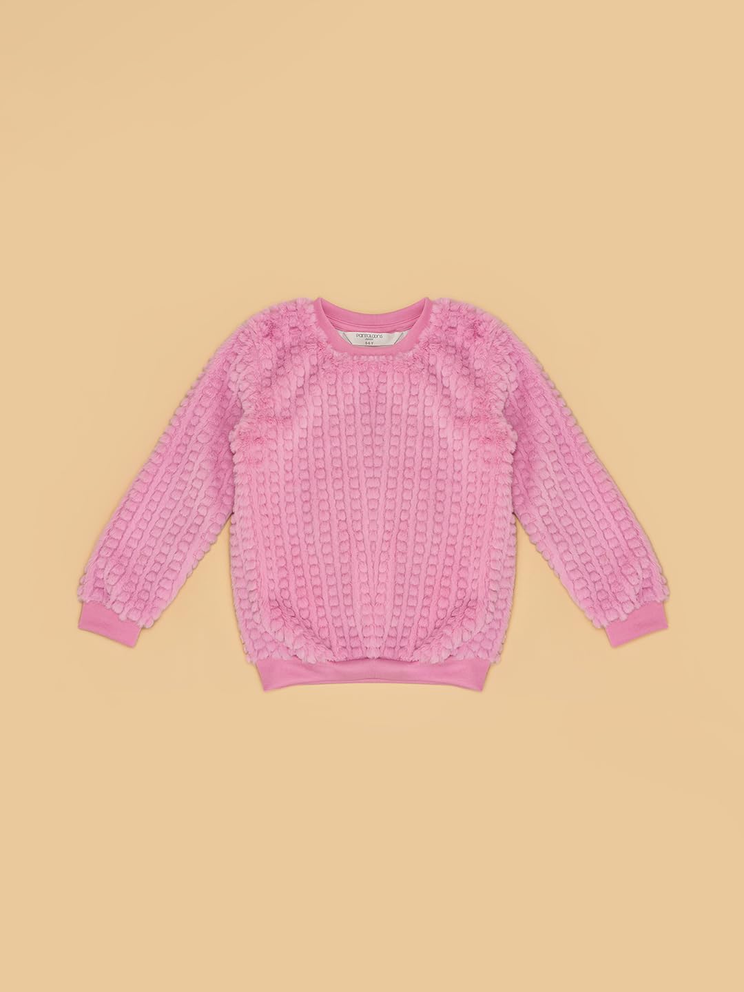 Pantaloons Junior Girl's Pink Sweatshirt,Sachet Pink,7-8 YRS 1