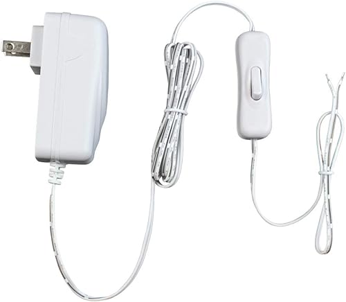 Armacost Lighting Adaptador de enchufe de pared de CA de 12 voltios con interruptor 800180