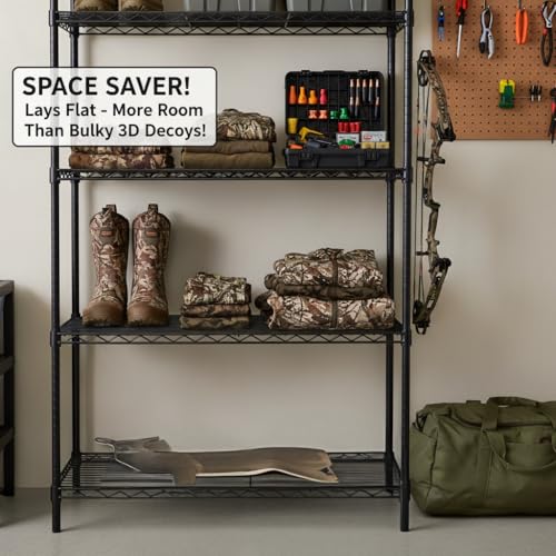 image for TCDesignerProducts Whitetail Doe Flat Silhouette Decoy, Realistic Deer