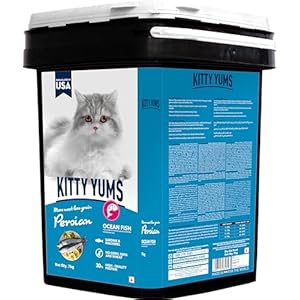 Kitty Yums Persian Dry Cat Food Ocean Fish Inside Container 7kg Pack