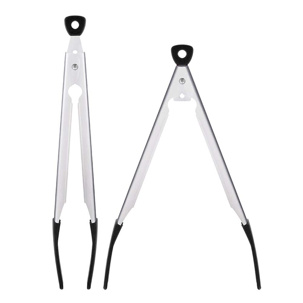 MRKU Pinza de Cocina Antiadherente Especial para Carne, Pinza de Acero Inoxidable 304, Pinza para Alimentos de Alta Temperatura