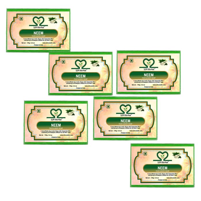 Image of Neem Soap -Pack Of 6 (6 x 125 g)
