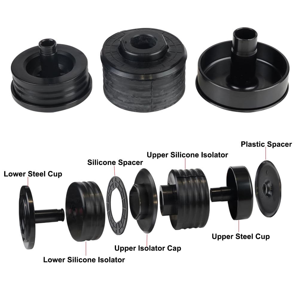 Silicone Body Mount Bushings Kit For 2008-2016 Ford F250 F350 Crew Cab - Reduces Noise & Improves Ride