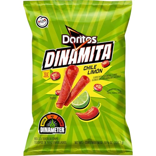 Doritos Tortilla Chips Dinamita Chile Limon Bag, 10.75...