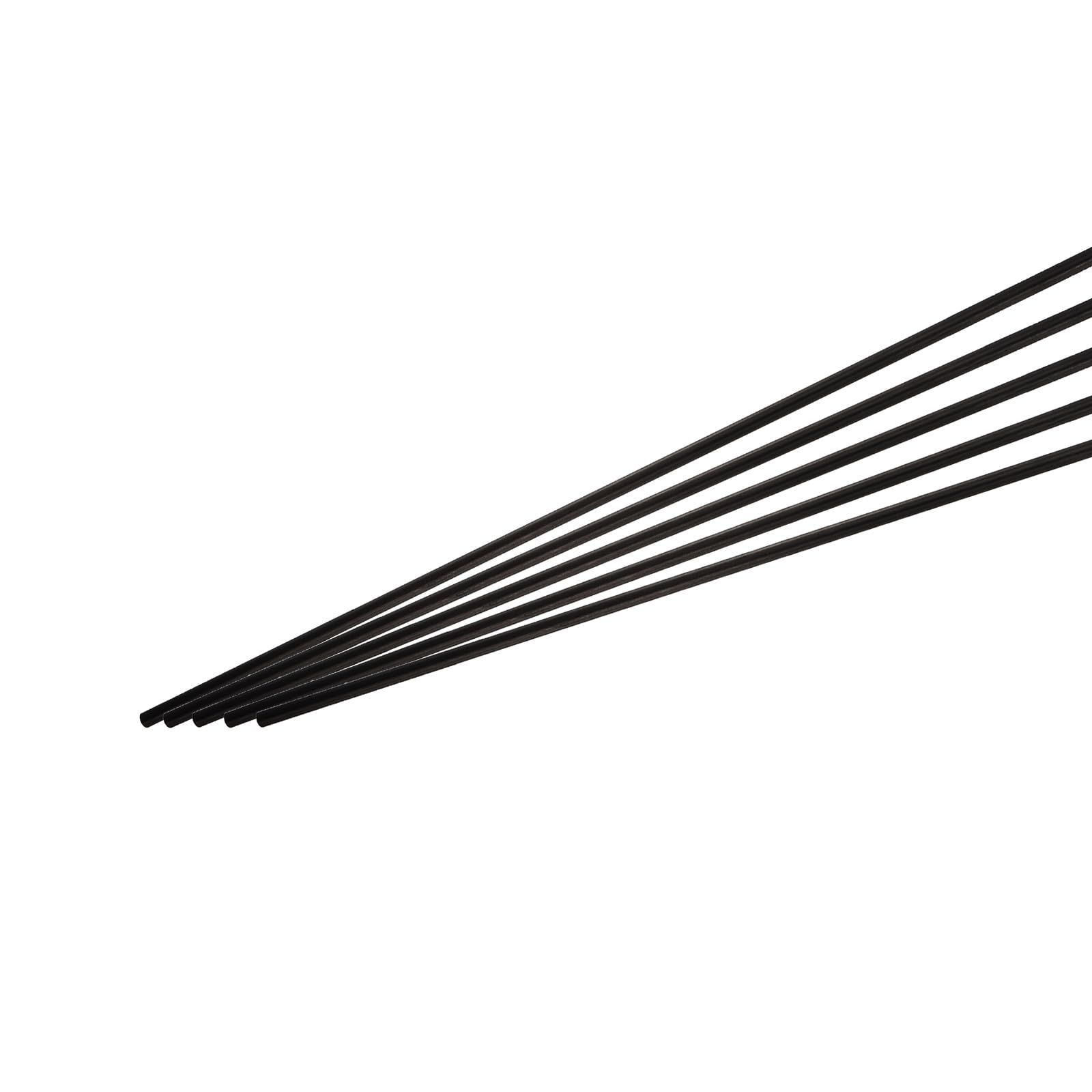 QUARKZMAN Barre En Fibre De Carbone, 5mm x 500mm Tige En Fibre De Carbone Pour RC Plane DIY Craft Kite Wing Tube Quadcopter Arm Repair Pack Of 5