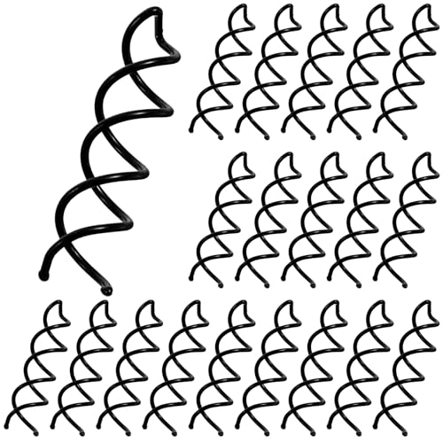 Molain   20 piezas de horquillas de pelo en espiral, horquillas de pelo con diseño de espiral, accesorios para el cabello, horquillas giratorias DIY, adecuadas para diferentes peinados (negro)