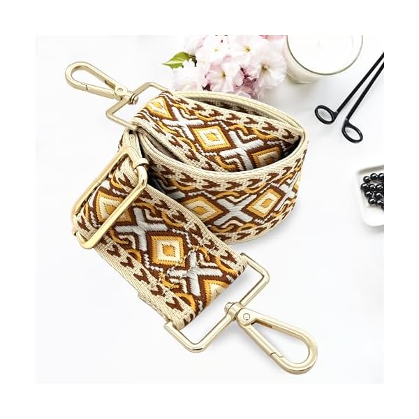 GINJKGO Purse Straps Replacement Crossbody - Adjustable Bag Strap for Purses, Wide Shoulder Strap for Women Guitar Purses - Image 5