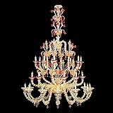 Lüster in Rot | Handgefertigt in Italien