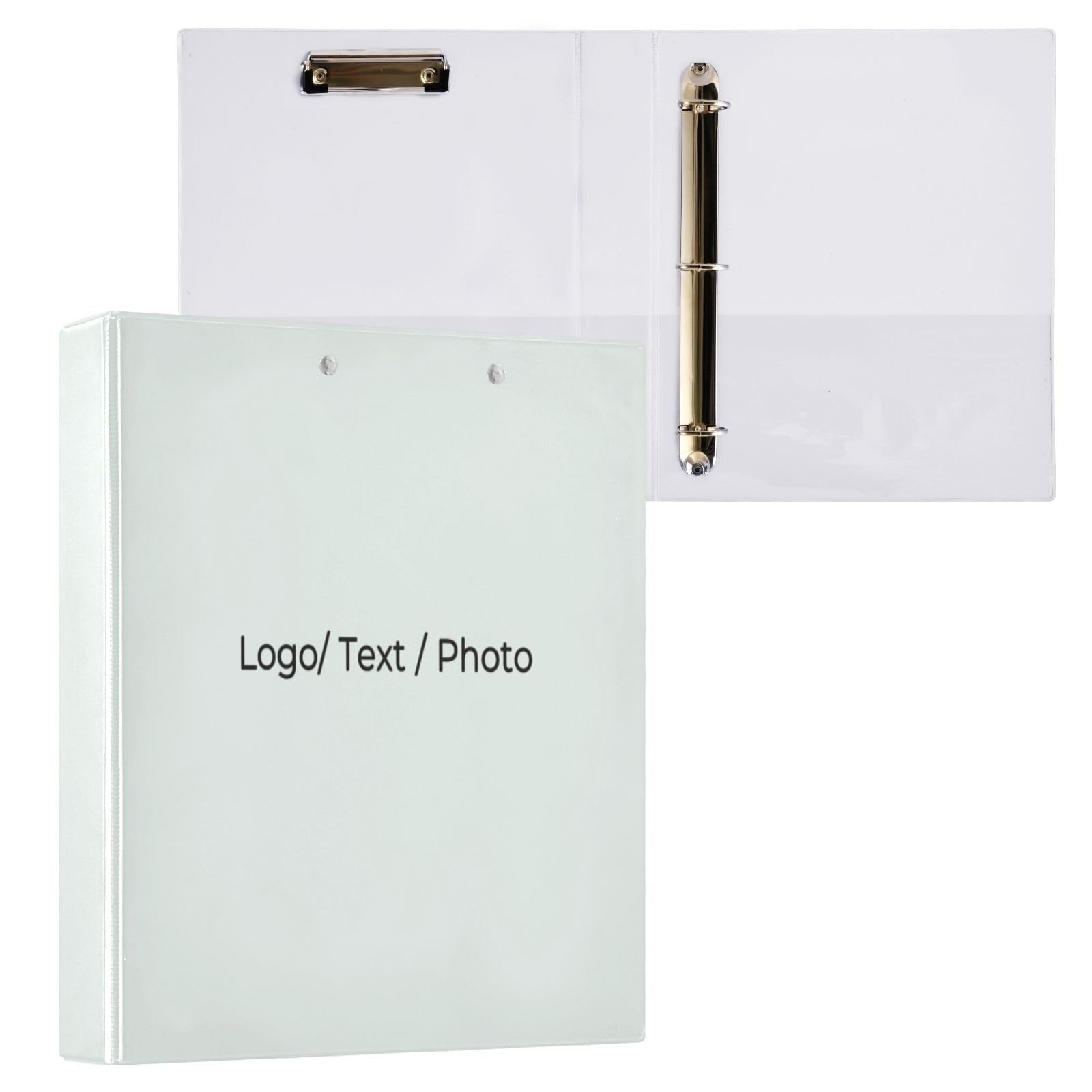 Raccoglitore a tre anelli personalizzato da 1,5 pollici, Raccoglitore ad anelli a D personalizzato, Raccoglitore flessibile, Raccoglitore a 3 anelli in plastica, Raccoglitore a 3 anelli con tasche