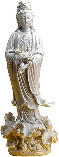 Estatuto de Buda Decoración Zen Estatua de Buda Estatua de Buda de cerámica para el hogar, adorno artístico, oficina, decoración de escritorio,