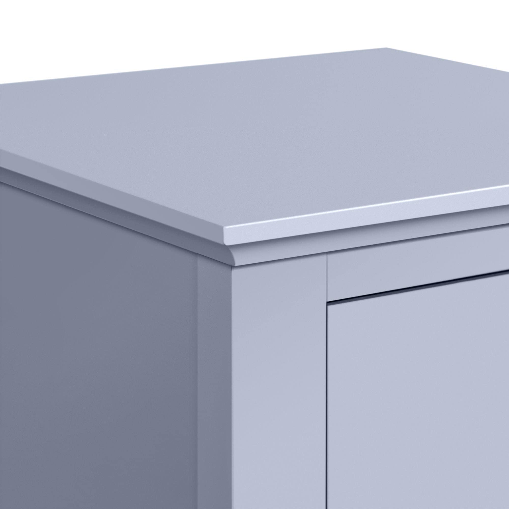 Yaheetech 2 STK. Telefontisch Grau HBT: ca. 70 x 25 x 25 cm Beistelltisch mit Schublade Konsolentisch aus Holz Pflanzentisch 70 cm hoch Blumentisch