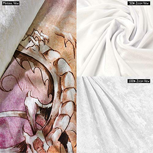 Image of ArtzFolio Tattoo Art Big Medieval Dragon Velvet Fabric Painting Tapestry | Scroll Art Hanging 30 x 48.8 inch (76 x 124 cms)