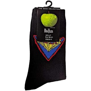 The Beatles Help! Comic Book Logo Femme Nouveau Noir Chaussettes (Uk Size 4-7) Size One Size - Les Beatles, Paul McCartney, John Lennon, RIngo Starr, George Harrison