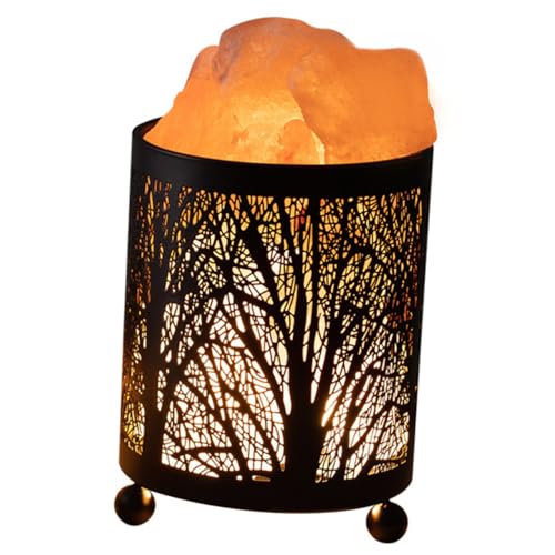 Tofficu Lámpara De Noche De Sal Pequeña Para Sala De Estar Mesa De Noche Decorativa Luz De Escritorio Resistente Enchufe Europeo