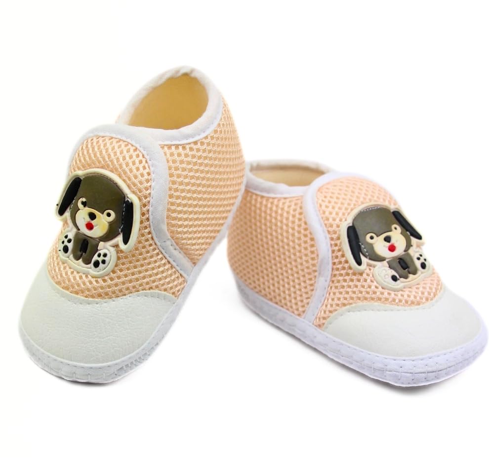 neska moda 6 To 12 Months Baby Boys & Girls Cotton Mesh Hook & Loop Animal Print Shoes/Booties -BT2989-picture-15