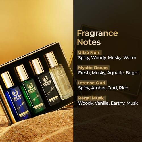 Image of Denver SRK Autograph Gift Set Perfume 20 ML Each, Pack of 1 | Long Lasting Perfume Luxury Gift Ser For Men