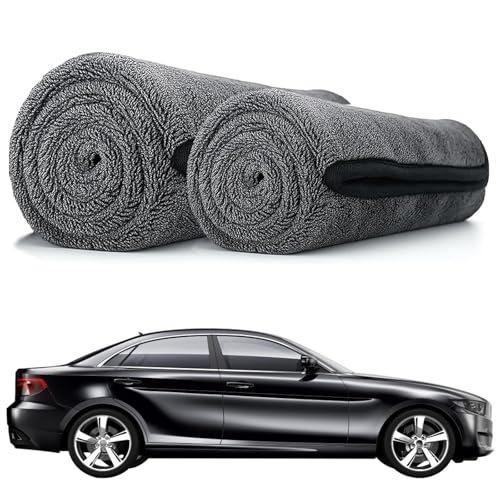 2+1 Pcs Twist-Weave Microfiber Car Towel –...