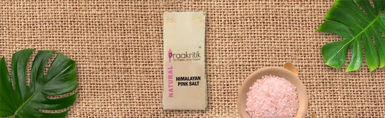 Image of Praakritik Natural Himalayan Pink Salt 1 KG (Pack of 2, 500 Gram Each) Mineral Rich Salt for Healthy Cooking, Natural Substitute of Iodised White Salt, Pink Salt for Healthy Life