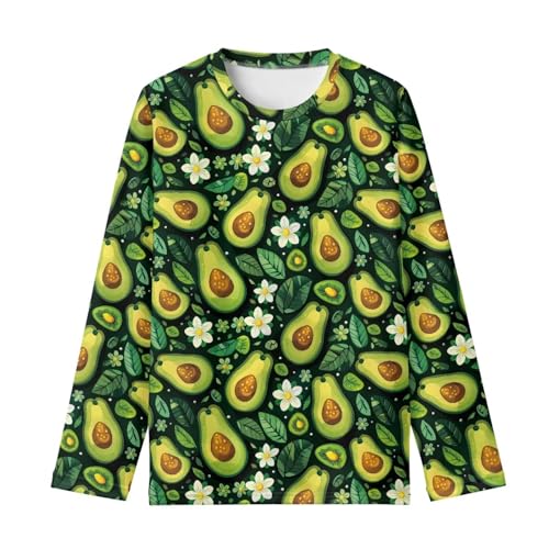 Image of Renewold Boys Girls Tees Kids T-Shirt Long Sleeve Crewneck T Shirts Casual Athletic Tops Clothing for Home School Travel