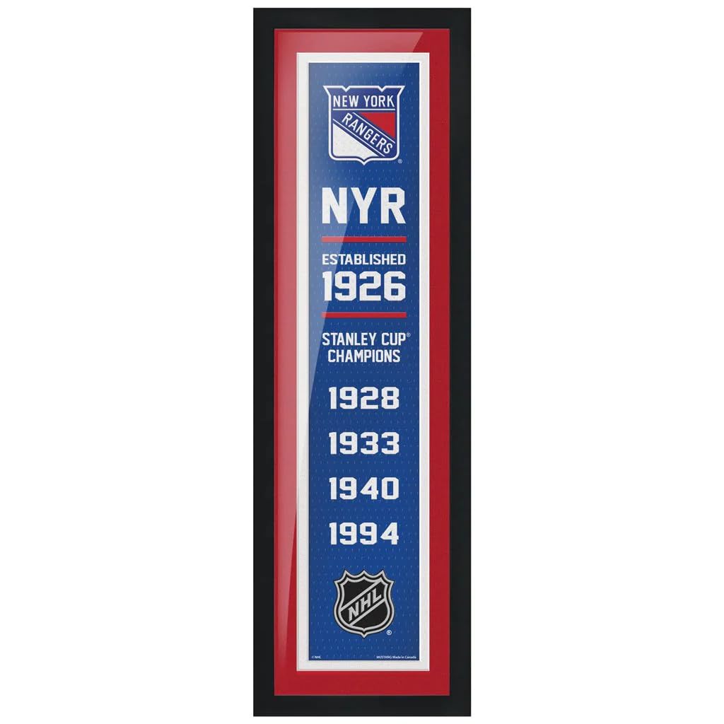Sports Decor New York Rangers 6x22 Empire Framed Sign