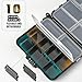 Tcakelox Mini Plastic Tackle Boxes for Small Tackle Box Organizer, Ideal for Fishing Storage Containers, Kayak Fly Boxes Large