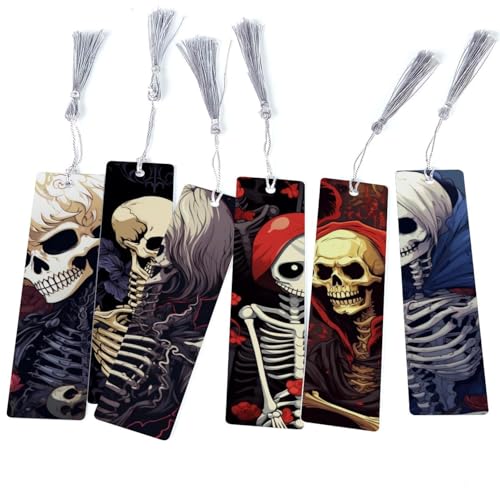 Marque-page squelette magique le lot de 6 cadeaux pour lecteurs