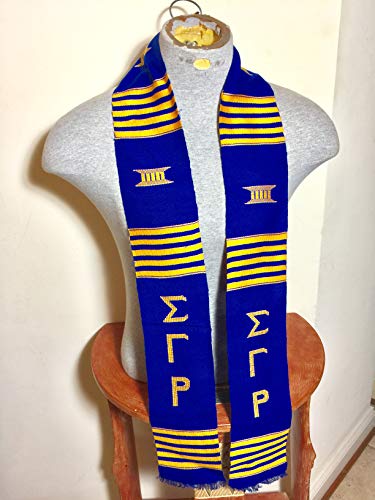 Sigma Gamma Rho Sorority Handwoven Ghana Kente Stole