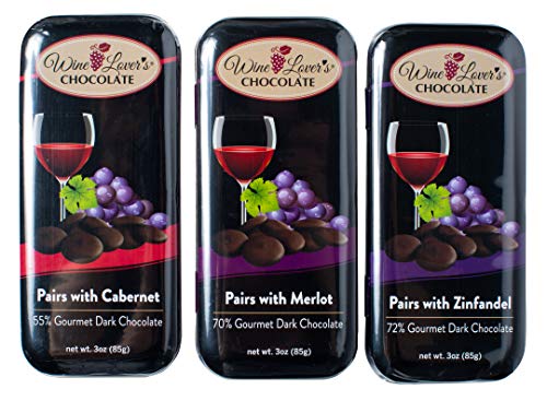 Wine Lover's Chocolate 3-Tin Gift Set