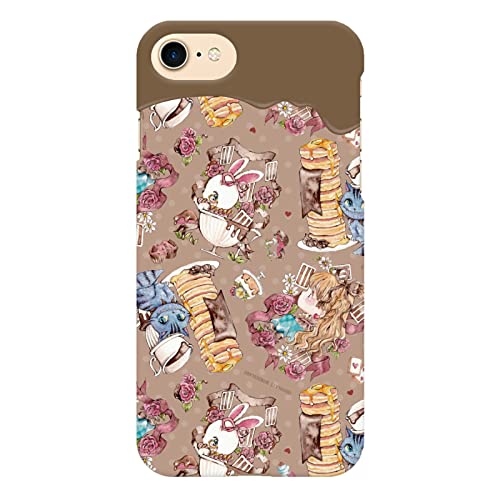 ブレインズ Xperia 1 VI SO-51E SOG13 A401SO XQ-EC44 ハード ケース カバー 不思議なチョコレート国のアリス cinnamon 不思議の国のアリス チョコレート スイーツ チェシャ猫 時計 ウサギ お菓子 エクスペリア