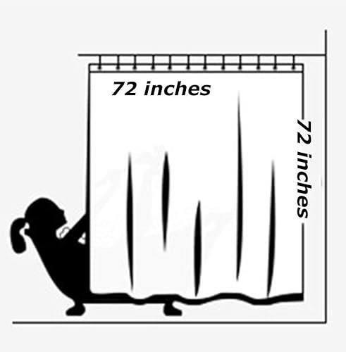 Miniatura 5 de Wencal Cortina de ducha con diseño de árbol de corazón para el día de San Valentín decoración de baño con ganchos 72 x 72 pulgadas