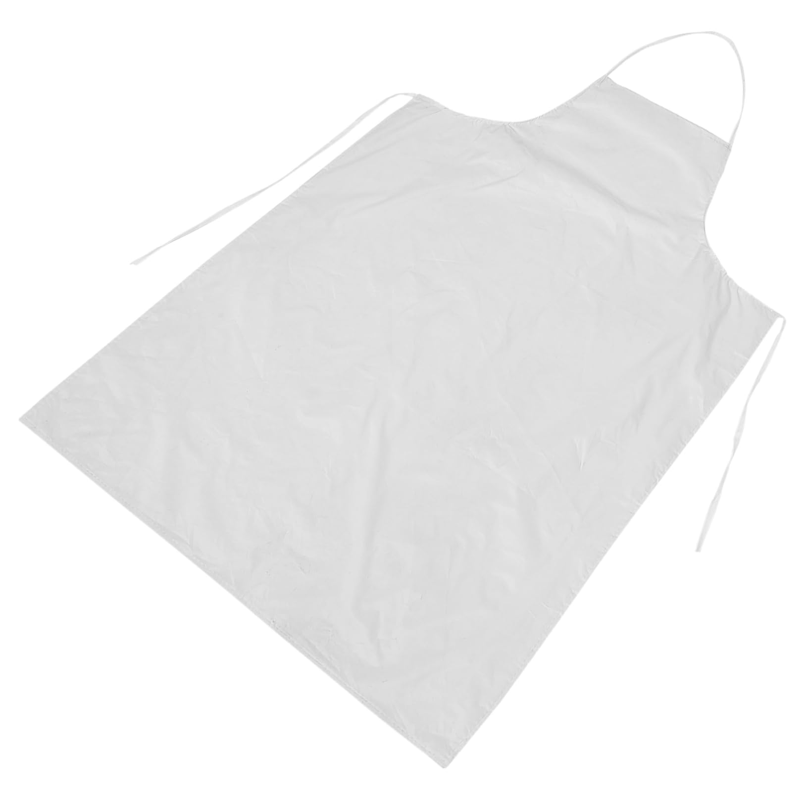KICHOUSE Waterproof Kitchen Apron Lab Apron Chemistry Dishwasher Apron Cooking Clothes Protector Aprons Waterproof Apron for Dish Washing White Polyester Taffeta Waterproof Coated Fabric