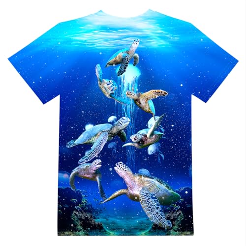 Image of LAIDIPAS Boys Girls 3D Graphic T-Shirt Short Sleeve Tops Tees 6-16 Years