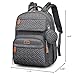 BabbleRoo Diaper Bag Backpack - Travel Large Baby Diaper Bag with Changing pad, Waterproof Baby Bags for Mom & Dad, Unisex Bags with Pacifier Case, Luggage Strap & Stroller Clips - Dark Gray