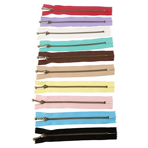 10 Cerniere a spirale in nylon e metallo per