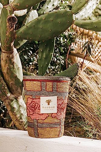 Vela aromática Candela Baobab Max 16 Frida Draozy Magda ocre-blu 3