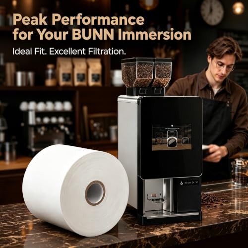 50766.0001 Filter Paper Roll Fit for Bunn Sure Immersion Coffee Brewers – 4 in x 66 ft Commercial Coffee Brewer Filter Roll, Continuous Brewing Paper for Cleaner Extraction & Consistent Taste by Urubize - Used condition - Image 3