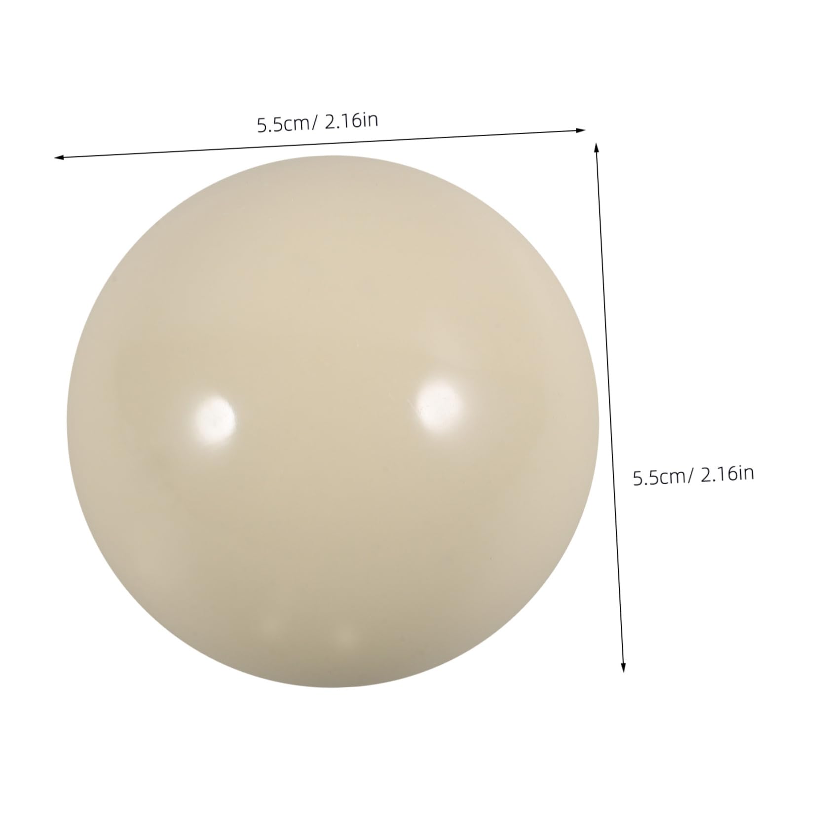 FOYTOKI Resin Billiard Training Cue Ball Wear Resistant Billiard Ball for Pool Practice Standard Reusable Billiard Training Tools for Billiards
