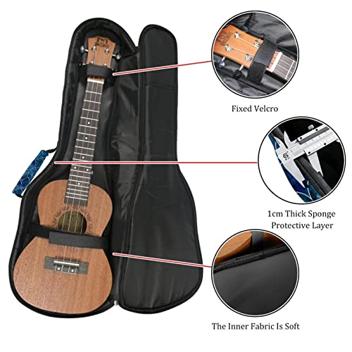 Housse pour ukulélé – Motif écailles de sirène – 10 mm – Rembourrage épais en éponge de 53,3 cm – Avec sangles réglables… - Les Beatles, Paul McCartney, John Lennon, RIngo Starr, George Harrison Housse pour ukulélé - Motif écailles de sirène - 10 mm - Rembourrage épais en éponge de 53,3 cm - Avec sangles réglables… – Image 3