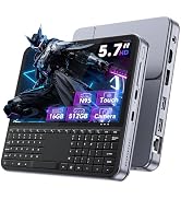 Tylvx Mini PC 5.7" Touchscreen Handheld Computer, N95 up to 3.6GHz, 16GB RAM 512GB SSD, Win 11, B...