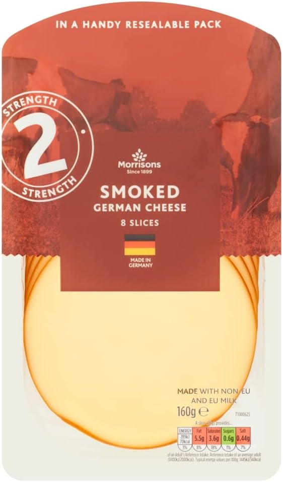 Morrisons Smoked Cheese Slices, 160g