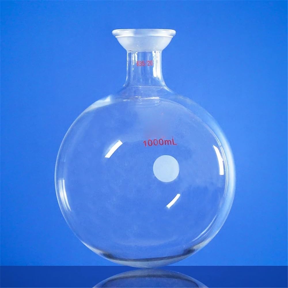 Laborglaswaren Borosilikatglas LH-06 Rundkolben mit Kugelschleifverbindung 35/20 50 ml/100 ml/250 ml/500 ml/1000 ml/2000 ml(250mL)