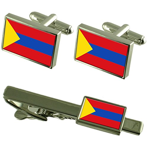 Gemelos de la Bandera de Pasto Colombia Solución para Trajes Formales con Estuche