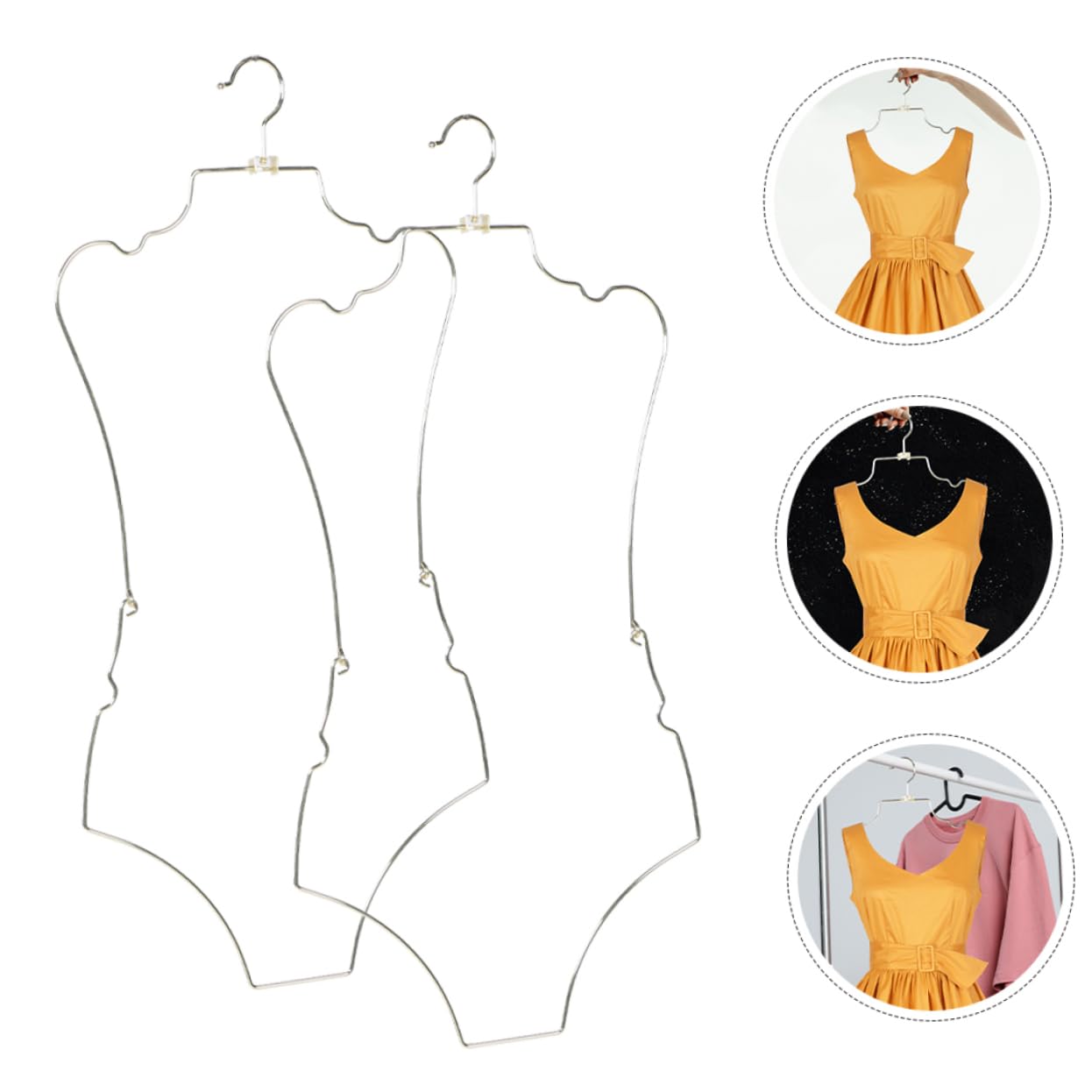 Ciieeo 2 Pezzi Gruccper Costumi da Bagno Appendini per Bikini per Negozi Abbigliamento e Estive Resistente e Pratico